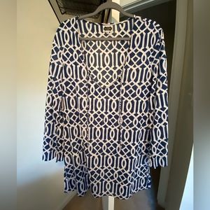 Mud Pie cotton shirt with braided tie at top